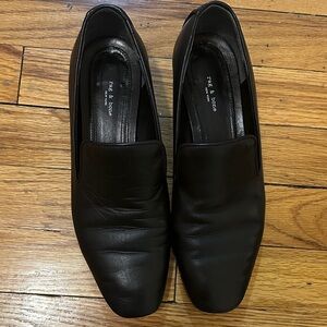 Rag & Bone “Tate” Black Soft Leather Loafers